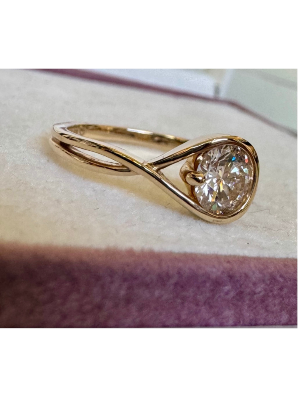 Pandora Infinite 14k Gold Lab-grown Diamond 0.75 ct TW Ring Size 58 (8.5) - Picture 2 of 12